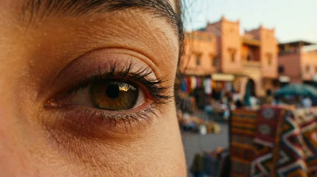 Extreme Close Up Of A Womans Eye