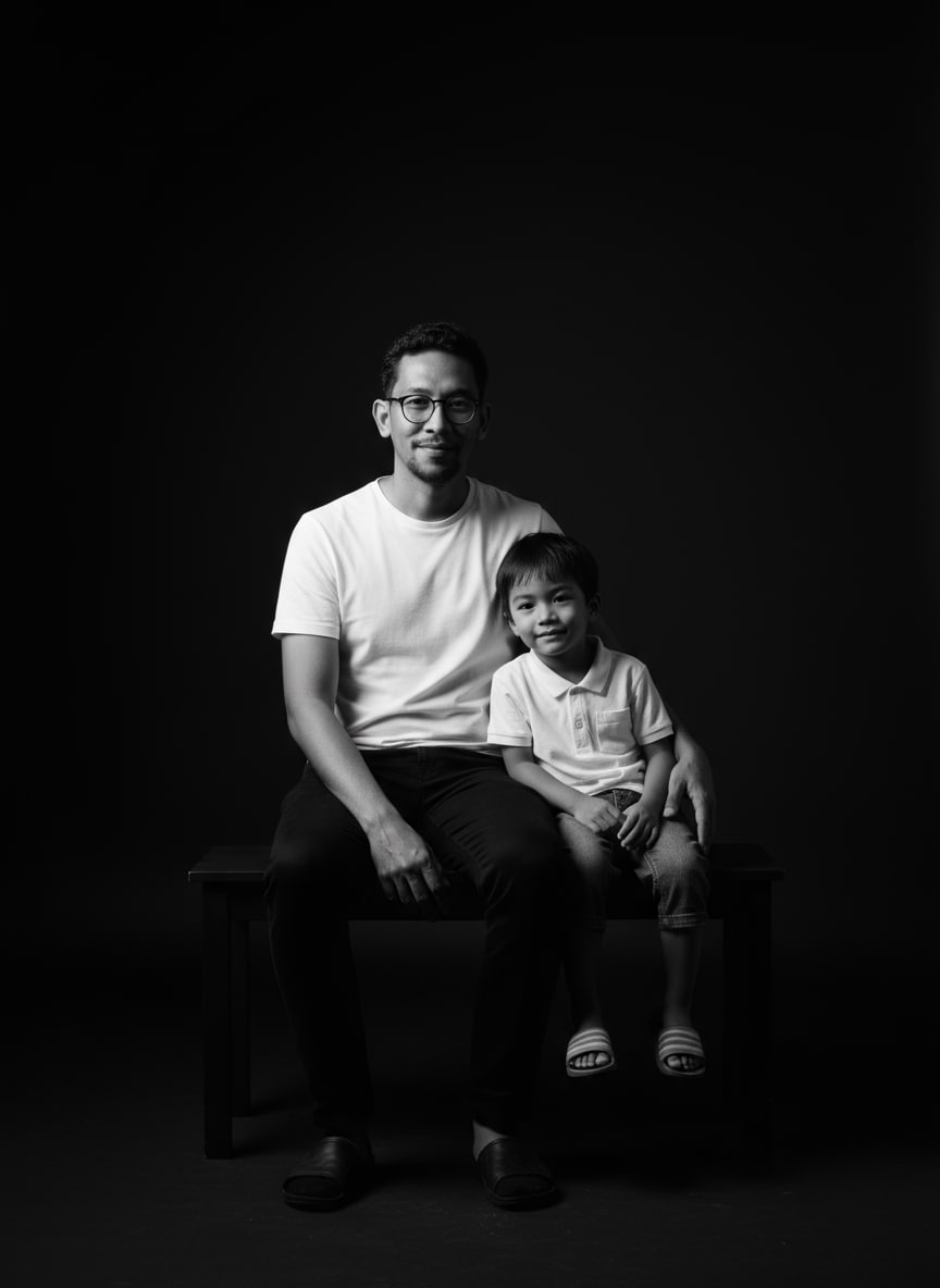 Minimalist B&W Studio