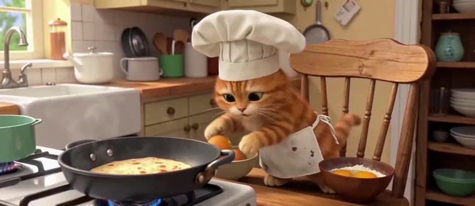 Cooking in Kitchen